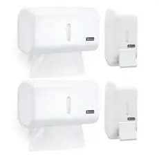 Kit 2 Porta Papel Toalha 2 Saboneteira/ Alcool Gel Dispenser