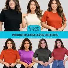 KIT AVULSO LEVES DEFEITOS TSHIRT FEMININA