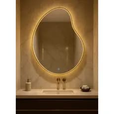 Espelho Orgânico Com Moldura - Led E Touch -0,70 X 0,90 G1