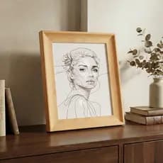 Moldura com Vidro Porta Retrato Madeira 20x25 - A4 - 30x40 - Parede ou Mesa - qualidade Premium