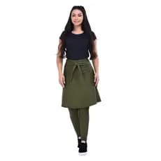 Calça Com Saia Fitness Moda Evangélica Caminhada Treinos Academia Legging