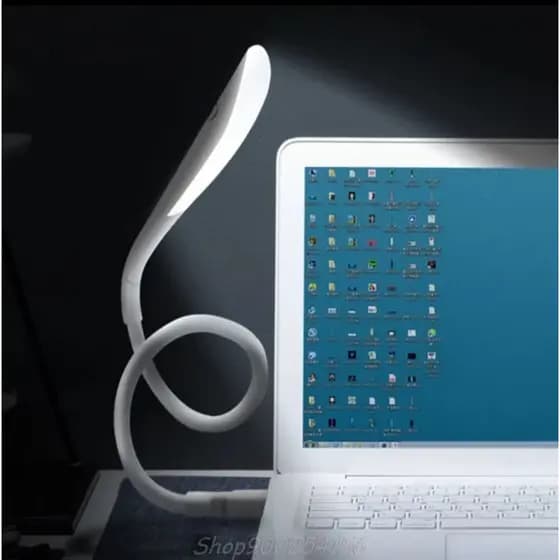 Luminaria lanterna led para leitura USB flexível leve Luminária De Mesa Escritório 15 Leds Leitura