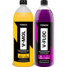 Kit Shampoo Automotivo Sujeira Pesada V-Floc V-Mol 1,5L Vonixx
