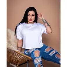 Blusa Feminina Elástico Na Manga blusinha básica blusinha feminina