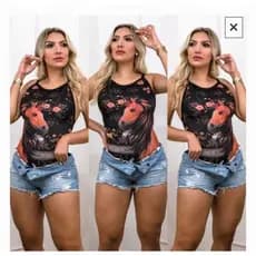 body Maio Cavado Cavalo Aragon Roupas de Vaquejada Roupas de  Rodeio