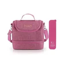 Bolsa Térmica Com Divisória Linha + Porta Talher