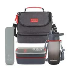 kit Bolsa Térmica Com Divisória Pote Marmita