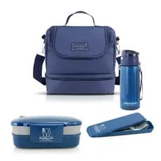 kit Bolsa Térmica Com Divisória Pote Marmita