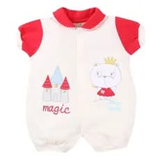 Macacão tipo top /curto para bebê/verão bordado