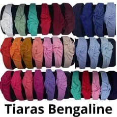 Tiara Turbante Kit 10 Unidades Tecido Liso