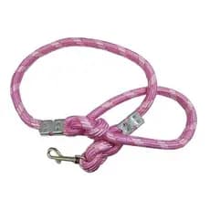 Guia De Corda Especial Rosa 16 Mm - 1,5 Mts Para Caes Pets