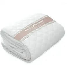 Capa Protetor De Colchão Berço Americano Impermeavel 130x70cm Protetora Matelado Premium Bebê Branca