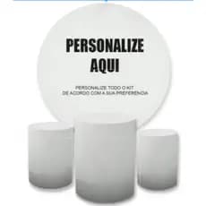 Kit Capa Painel + Trio Capa Cilindros Painel Personalizado Sua Imagem