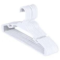 30 Cabide Infantil Branco 5,5mm Plástico Para Roupa Bebê Criança