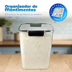 1 Lindo Pote Grande 4200ml Resistente Hermético Organizador com Trava