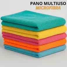 Pano de Microfibra Para Limpeza Alta Absorção Multiuso Carro Casa Vidros