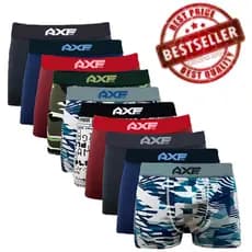 Kit 20 Cuecas Boxer Microfibra + Kit 12 Meias Masculinas