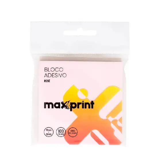 Bloco Adesivo 100 Folhas Rosa Pastel