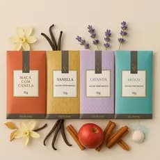 4 sachês aromatizadores perfumados Via Aroma 10g cada