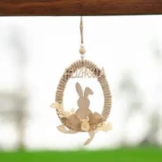 Enfeite de Páscoa para decoração pingente rústico