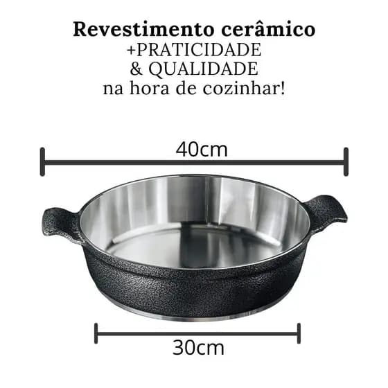 Frigideira aluminio fundido / aluminio batido