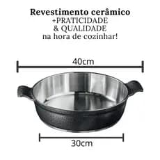 Frigideira aluminio fundido / aluminio batido