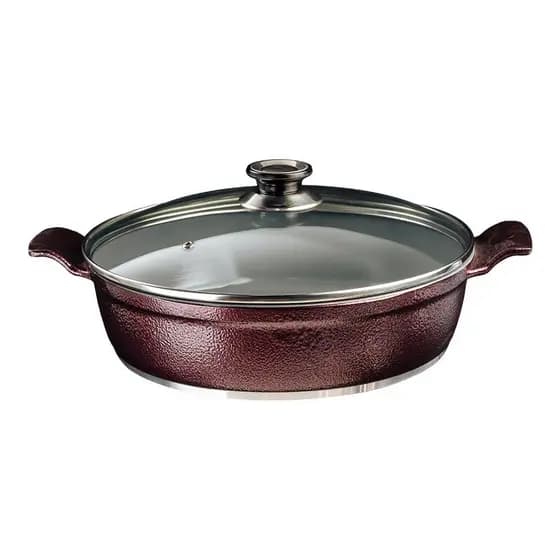 Frigideira cerâmica grande alumínio fundido - 30cm