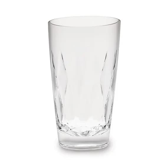 Jogo Conjunto Com 04 Copos De Água Suco Acrílico Geométrico 300 ml I 400 ml I 600 ml