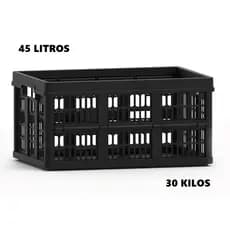 Caixa Plástica Organizadora Desmontável Grande 48 x 35 x 24 - 45 litros ou 30 kilos
