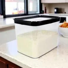 Pote Hermético Arroz 4L Alimentos Mantimentos Organização Cozinha