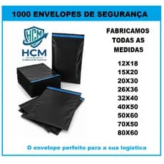 Kit 1000 Envelopes Segurança Embalagem De Envio Saco Inviolável Saquinho Correios Envelope Plástico para Envio