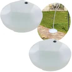 Kit 2 Base P Arco WindBanner Bandeira Guarda Sol 5Kg Cheio