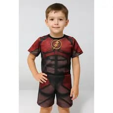Fantasia infantil menino com Mascara Herói Flash – Festa, Aniversário, Halloween