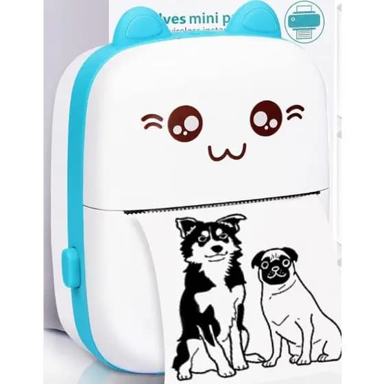 Mini impressora portátil de bolso térmica Sem Fio Bluetooth de memorandos fotográficos para alunos Impressora de estudante