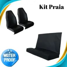 Protetor de Banco Automotivo Impermeável Kit Praia Pet Capas Universais Para Carro Contra Areia e Água