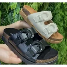 Sandalia Papete Moleca Birken Napa Tratorada Original