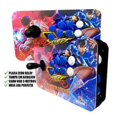 Controle Arcade Fliperama Usb zero delay Pc Pi3 Ps3 Ps4 Legacy E Tvbox