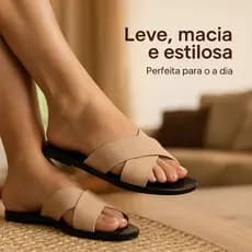 Sandália Feminina Mel M Lover Slide | Rasteira Confortável, Leve e Resistente | Cores Tendência 2025