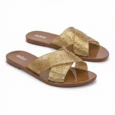 Sandália Feminina Mel M Lover Rasteira Casual Confortável Leve Moda Tendência Para Trabalho