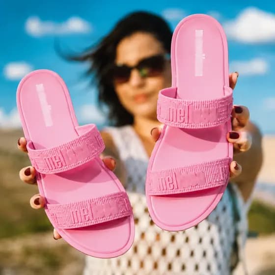 Slide Duo Mel Feminino Prático e Versátil Palmilha Macia Conforto Estilo Diário