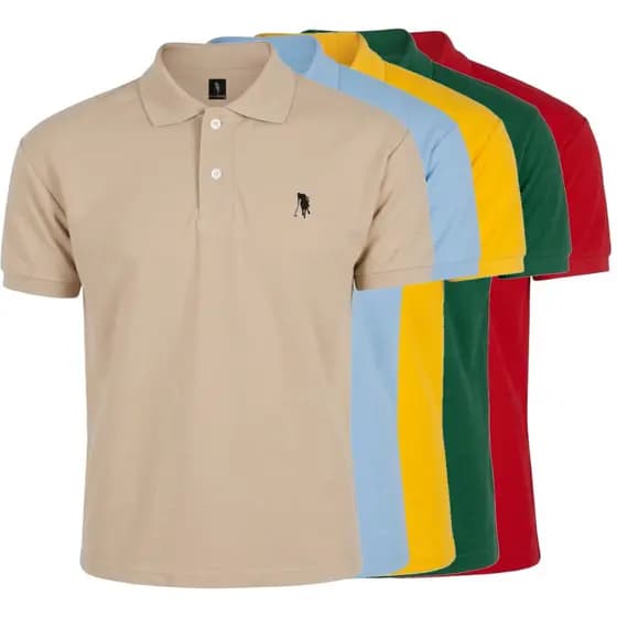 Camisa Gola Polo 18 Cores Logo Bordado