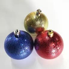 Tubo com 10 Bolas de Natal de 6cm P10160