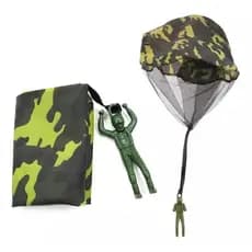 Boneco Paraquedista Camuflado Soldadinho Paraquedas Brinquedo