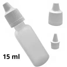 25 Unidades Frasco 15 ML Plástico - Conta Gotas Tampa com Lacre!