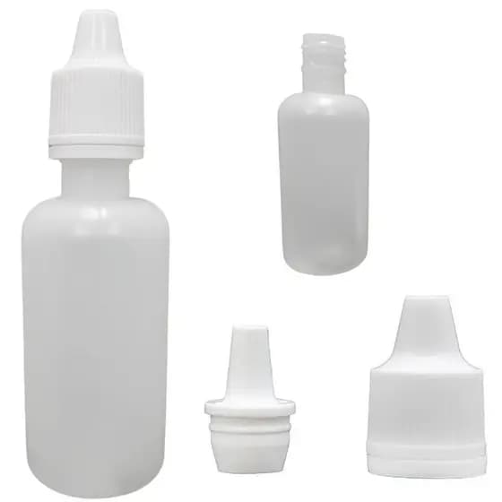 15 Und Frasco Plástico De 30ml - Conta Gotas Tampa Lacre!
