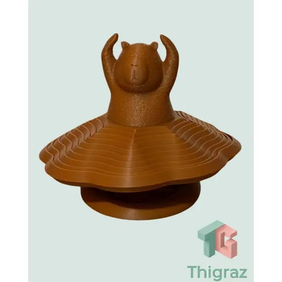Capivara Bailarina Sensorial com Vestido Giratório