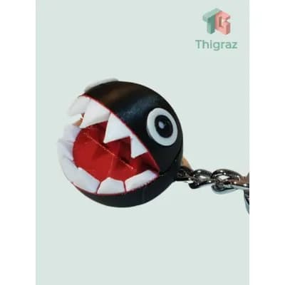 Chaveiro Chain Chomp Super Mario – Estilo e Atitude Gamer