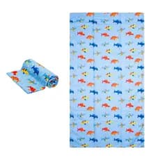 Kit mimo banho bebê Bercinho 3 peças (toalha com capuz/fralda estampada/pano de boca)
