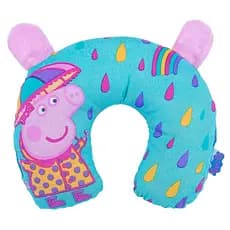 Apoio de pescoço c/ Orelhinhas 3D para bebê em percal Peppa Pig - Incomfral