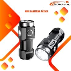 Mini Lanterna Tática Portátil Recarregável Com Imã magnetico